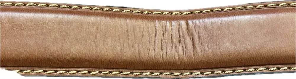 Tommy Hilfiger Men's Brown Leather Casual Belt Contrast Stitching Western Office
